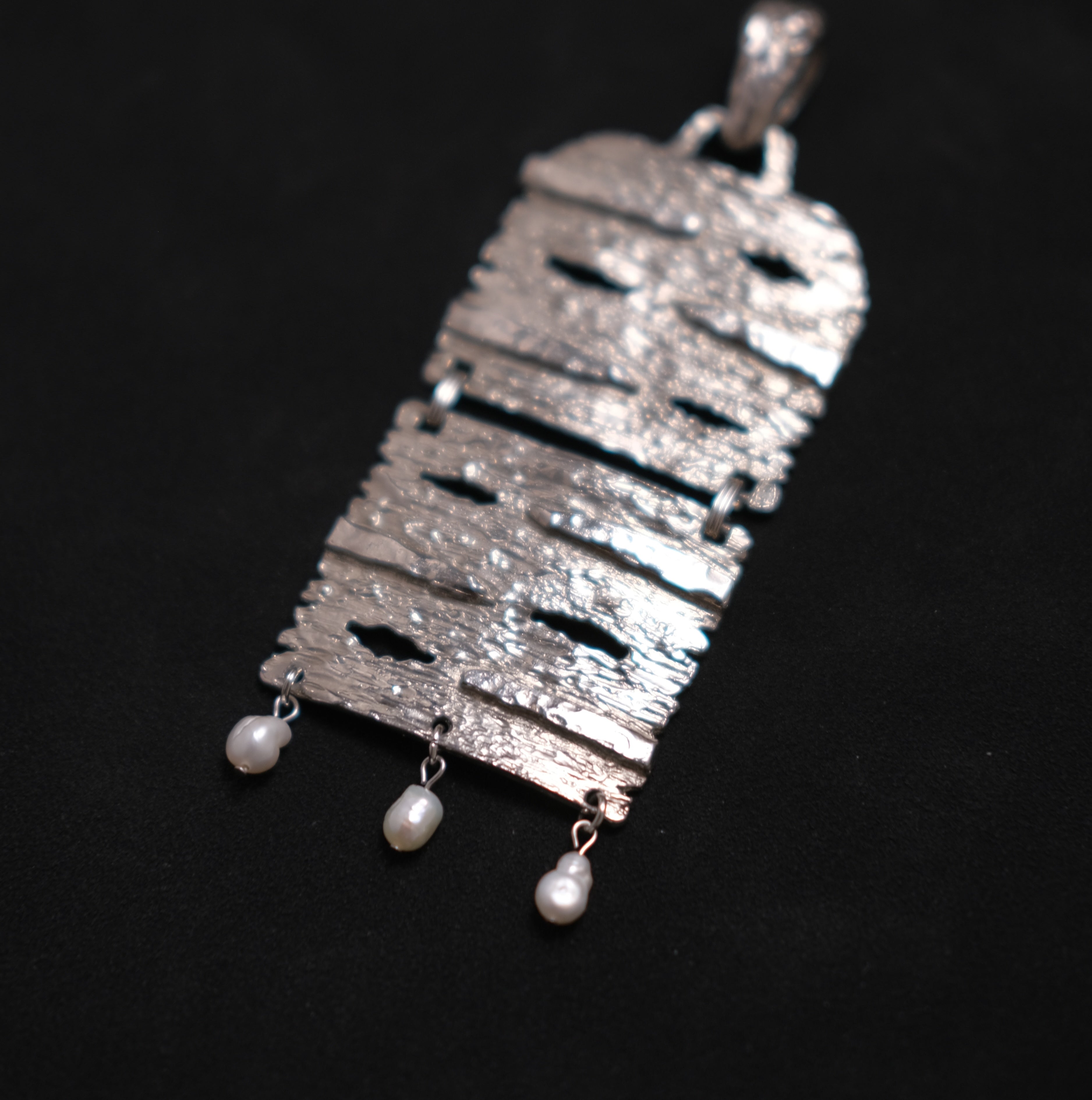 Reworked Vintage Brutalist Pendant