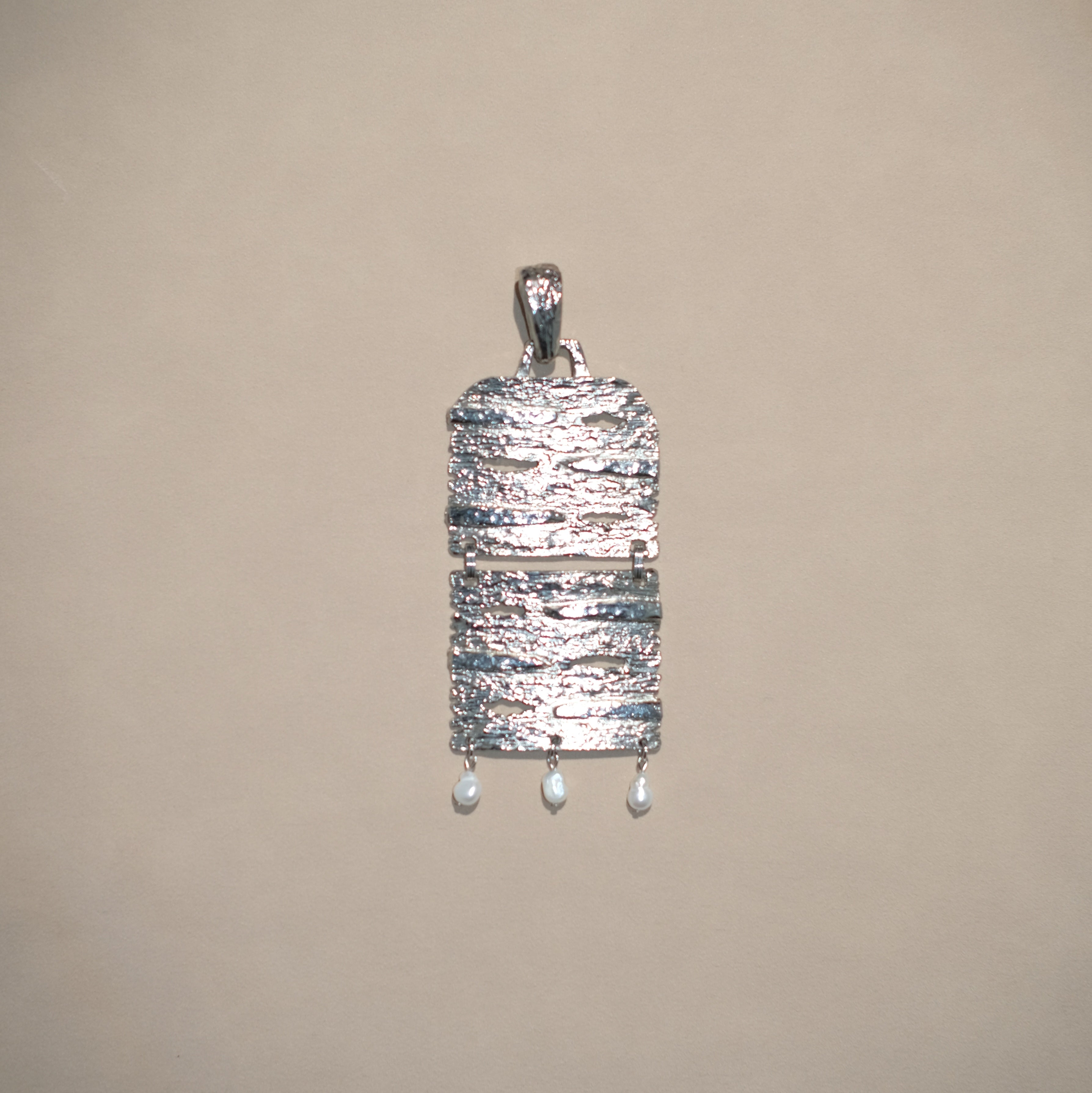 Reworked Vintage Brutalist Pendant