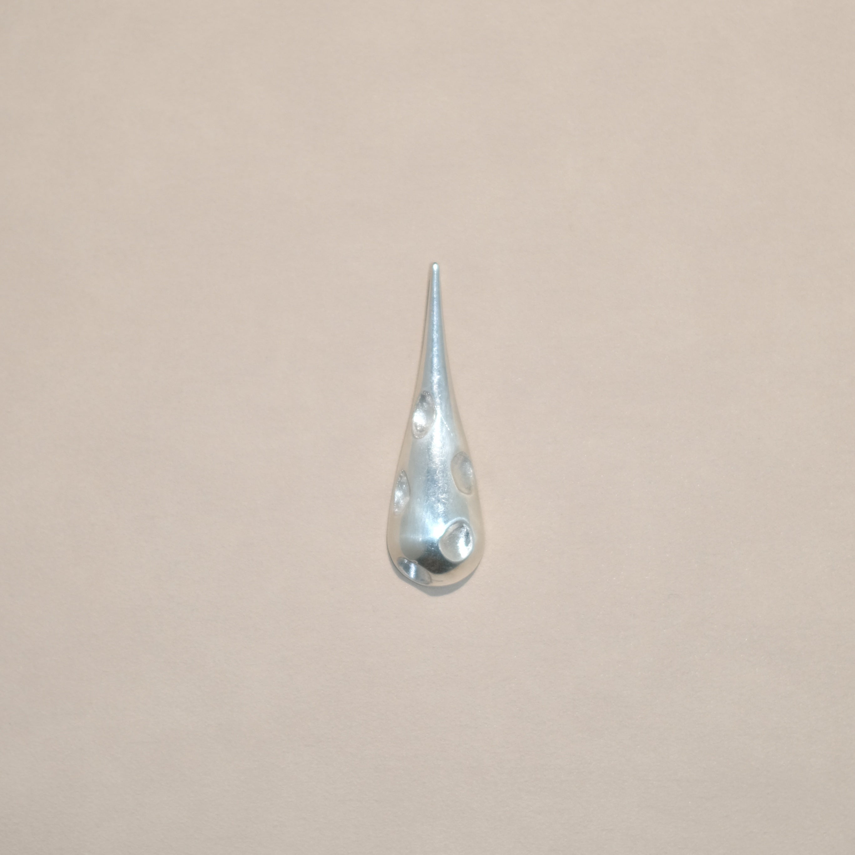 Vintage Teardrop Dimple Pendant