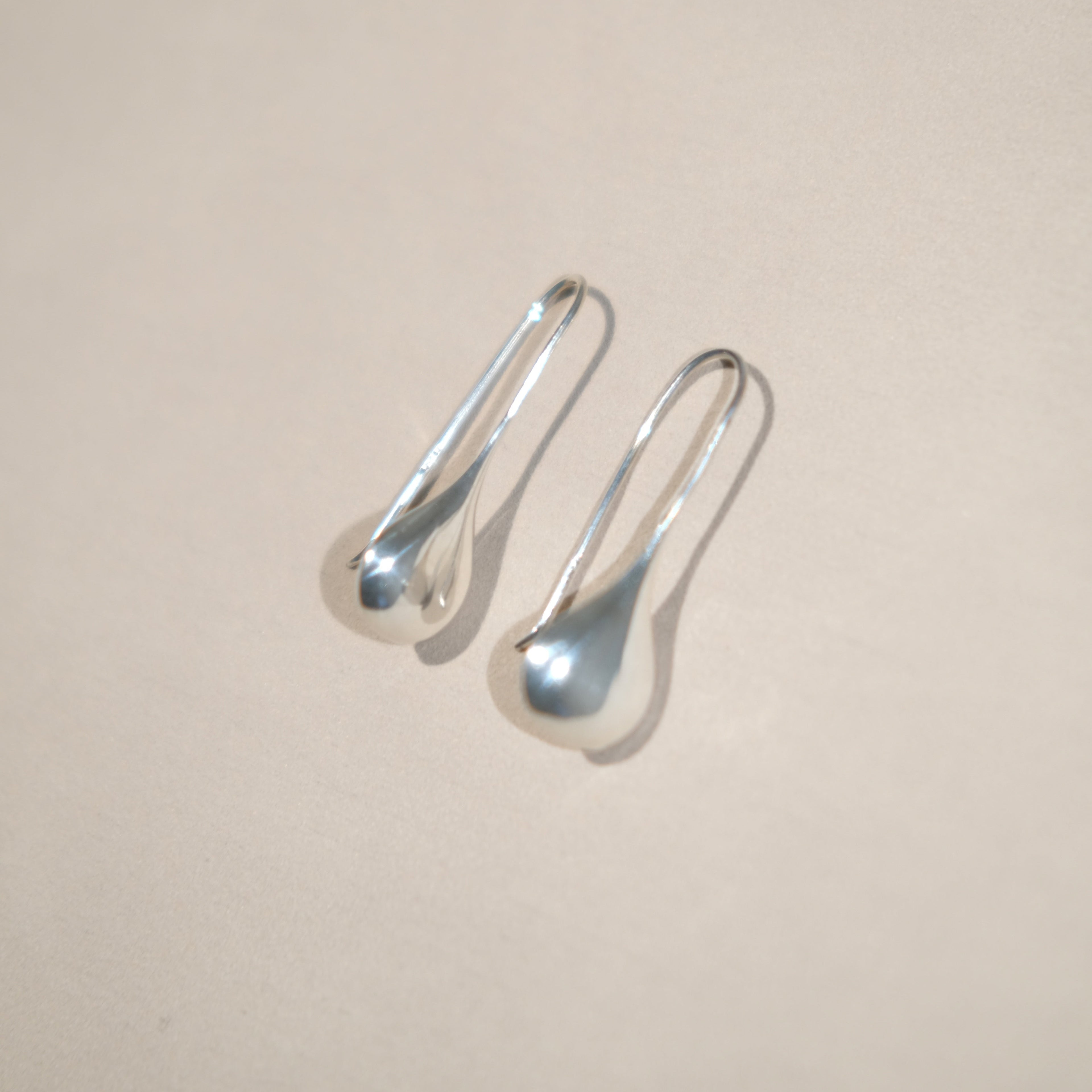 Vintage Puffy Teardrop Earrings