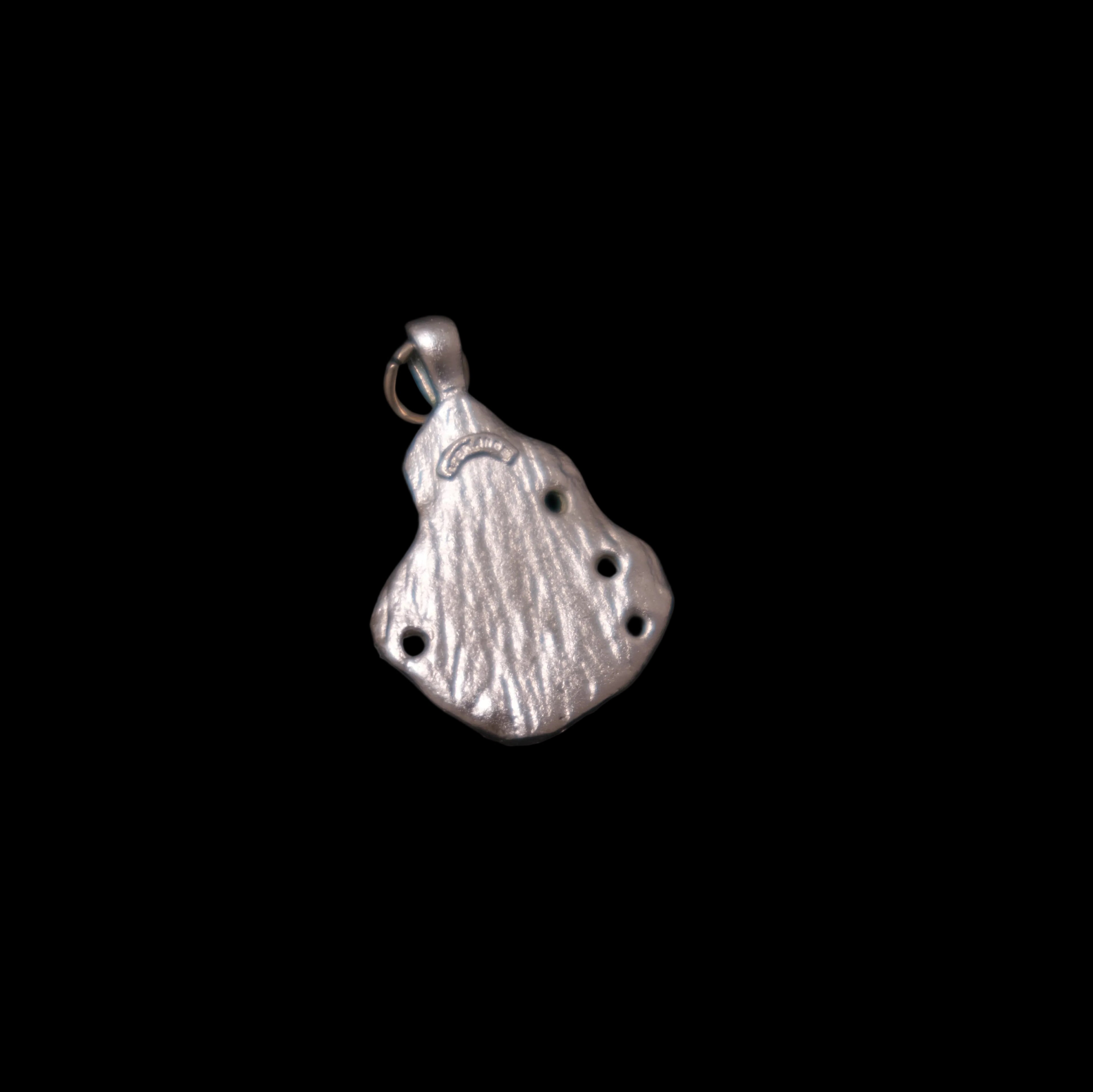 Vintage Brutalist Sterling Silver Pendant