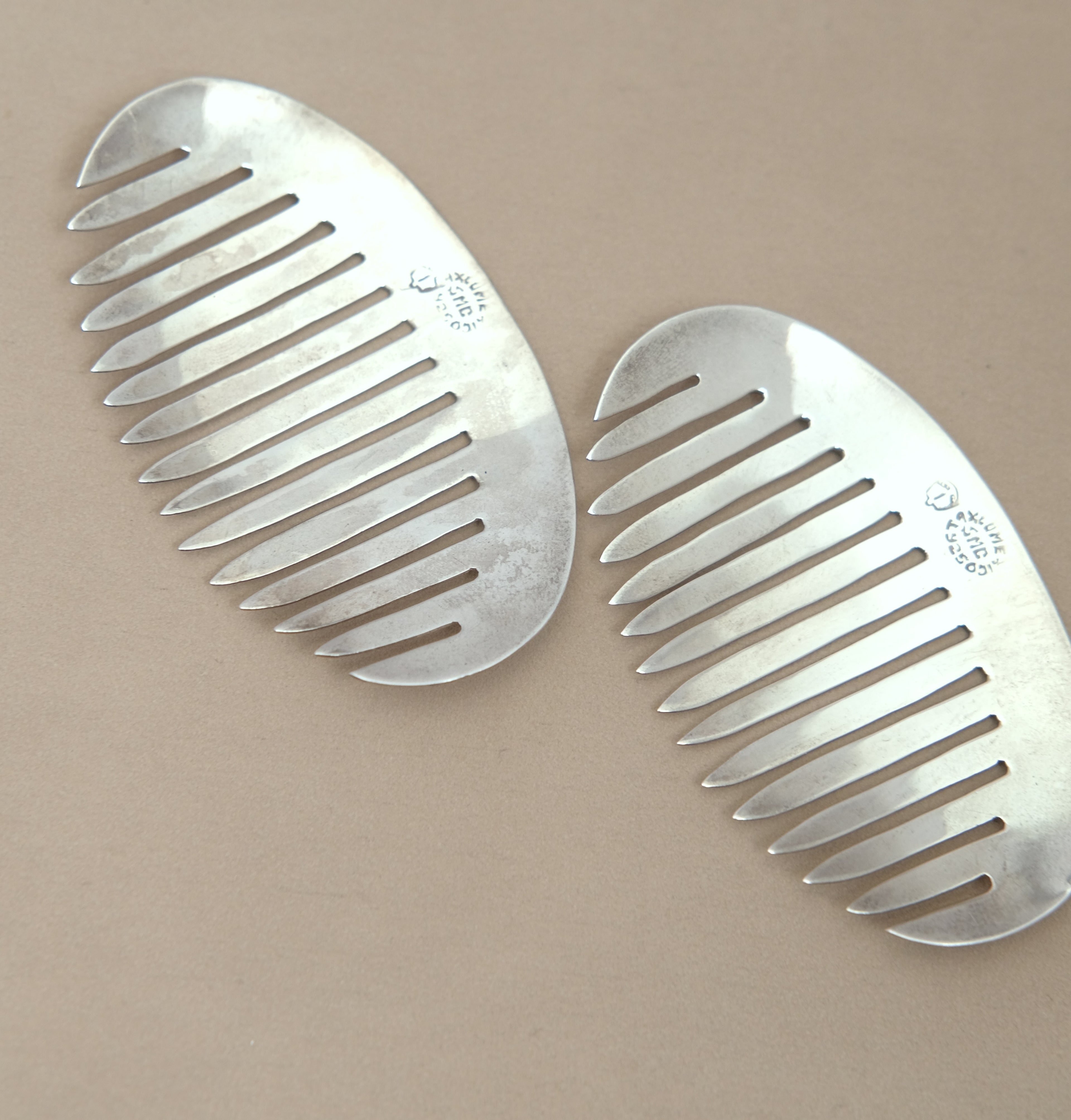 Vintage Sterling Silver Combs